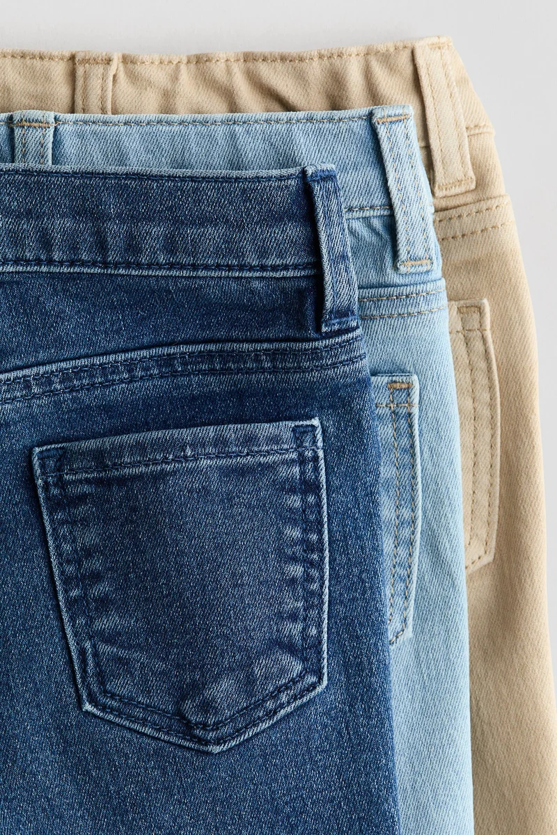 اتش اند ام جينز بقصة سكيني مرن مريح - عبوة من 3 قطع